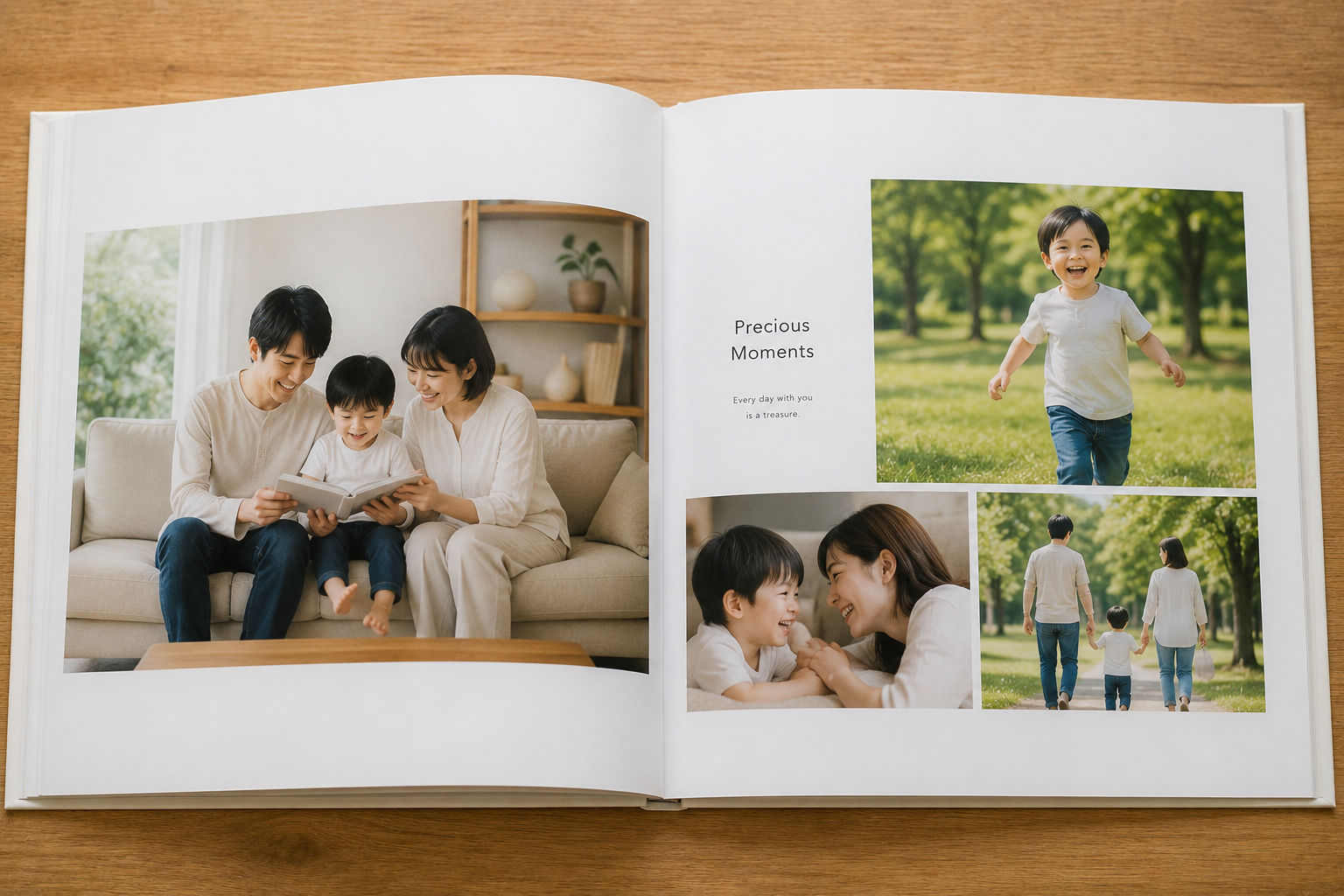 フォトブックページ例
